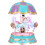 YEAHIBABY Rotating Carousel Music Box with Multicolor LED Light Table Centerpiece 2