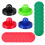 2 Sets Table Top Hockey Game Air Equipment Replacement 3
