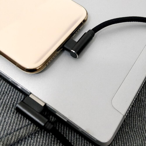 3a25cm καλώδιο φόρτισης USB σε Type C, κοντό αγκώνα, καλώδιο Micro C USB, βαθμίδα USB F5c9, γρήγορη 1
