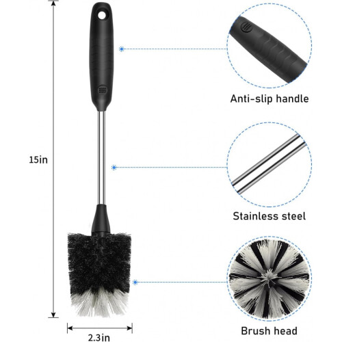 Σετ 3 τεμαχίων Aqua Brush, βούρτσα καθαρισμού δεξαμενής νερού με λαβή από ανοξείδωτο 1