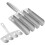 Stainless Steel Meatball Maker with NonStick Surface for Cooking Silver 4 Rows 4