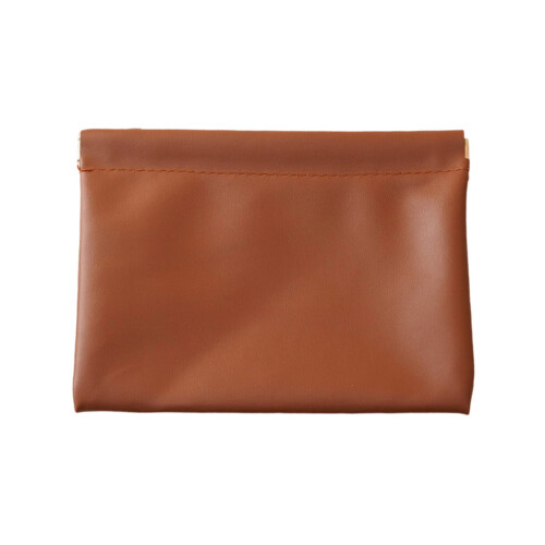 Waterproof PU Leather Cosmetic Bag with Auto-Closing Pouch 1