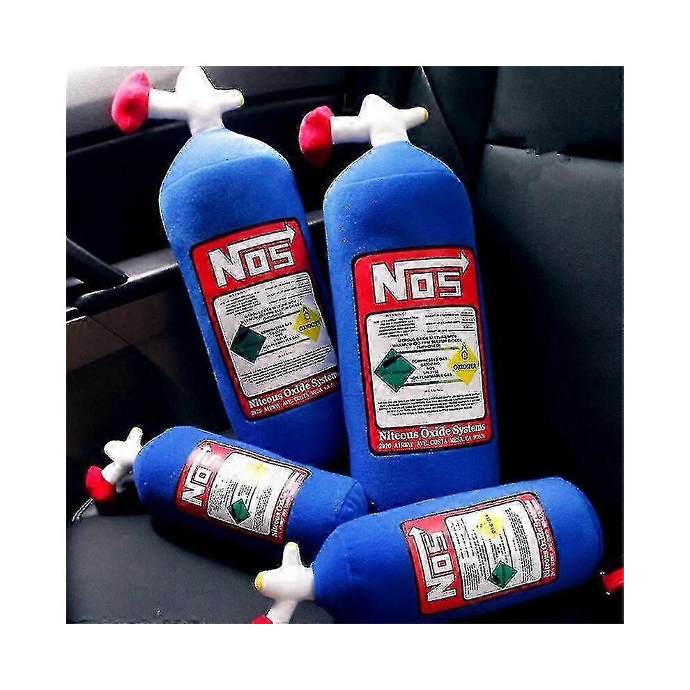 (As Show, 25Cm Headrest) Jdm-Inspired Nos Bottle Plush Pillow - Unique Car-Themed Soft Cushion For Auto Fans 4922745411087
