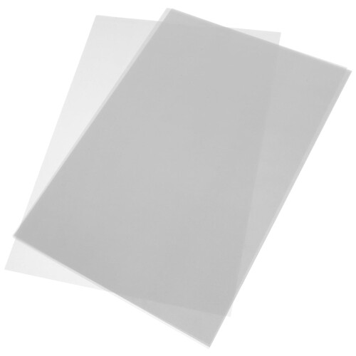 OUNONA printable shrink sheets matte BOPS silver 5 pcs 2