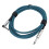 Cable de guitarra de 6,5 mm de ángulo recto a recto, 3 m, azul 1