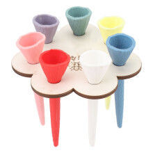 Tazza per bere con api in fonte di tiglio colorato e PVC con 7 fori per acqua sicura