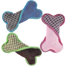 (As show, One size) 3pcs Plush Pet Dog Biting Toy Puppy Squeaky Toy Wear-resistant Puppy Teething Toy Pet Dog Biting Toy