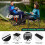 Ensemble table et chaises de camping avec sac de transport noir 6