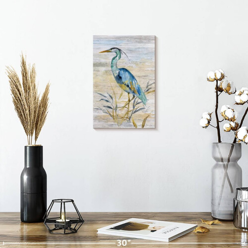 Obraz ścienny na płótnie „Blue Heron” 8x12 cali 1