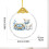Golden Easter Glass Pendant 2.68 inch 2