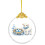 Golden Easter Glass Pendant 2.68 inch 4