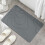 Diatomit bademåtte grå 50x80cm skridsikker absorberende 6