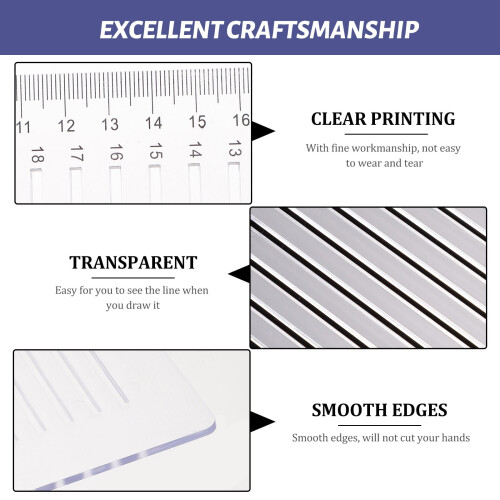 2 Count Spacers Grid Ruler Line Drawing Examination Transparent 1