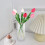 Lalele artificiale Real Touch, lavandă, violet, 30 buc. 8