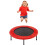 Runder Trampolin-Federschutz, rot, 96 cm 2