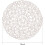 6er-Set runde, geflochtene Papier-Tischsets, Natur 2