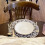 6er-Set runde, geflochtene Papier-Tischsets, Natur 6