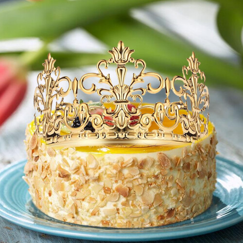 Διακοσμητικό Τούρτας Vintage Crown, Διακοσμητικό Τούρτας Γενεθλίων για Πάρτι, 2