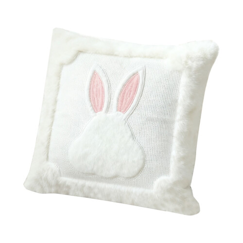 Easter Rabbit Throw Pillow 45x45cm Cotton 1