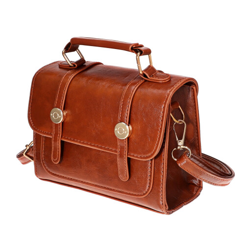 Τσάντα Vintage Μικρή Καφέ Τσάντα Crossbody για Γυναικεία με Λαβή Γυναικεία Τσάντα Ώμου 2
