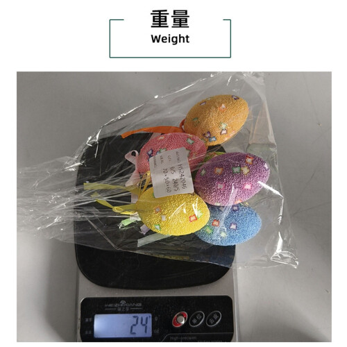 Patterned Foam Easter Eggs with Stems, Simulation Eggs for Holiday Card Scenes and DIY Decoration Layouts 2