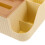 Caixa retangular para lenços de papel, 1 unidade, em plástico bege, com design simples para uso diário. 3