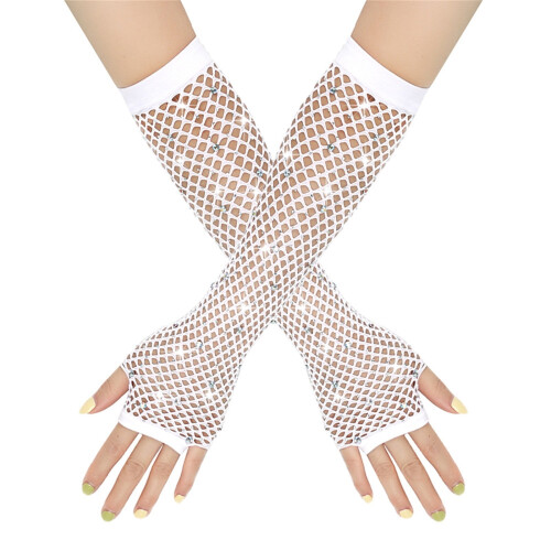 Γάντια Fishnet χωρίς δάχτυλα σε νέον χρώμα για γυναίκες και κορίτσια – Αξεσουάρ 1