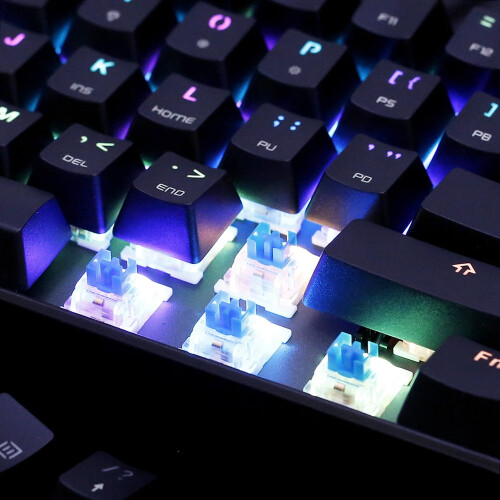 Μηχανικό πληκτρολόγιο παιχνιδιών USB CK61RGB OUTMU μπλε διακόπτες 61 πλήκτρα μαύρο για 1