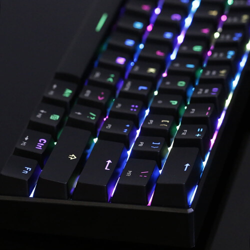 Μηχανικό πληκτρολόγιο παιχνιδιών USB CK61RGB OUTMU μπλε διακόπτες 61 πλήκτρα μαύρο για 2