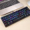 Μηχανικό πληκτρολόγιο παιχνιδιών USB CK61RGB OUTMU μπλε διακόπτες 61 πλήκτρα μαύρο για 6