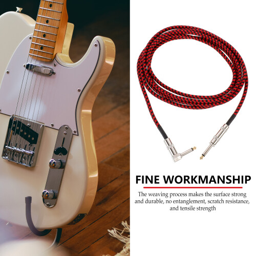 Instrument Accessory Guitar Cable Audio Cord Electric Black 2