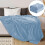 Soft Silver Gray Plush Flannel Blanket 70x100 inch 2