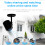 Mini Indoor Security Camera with WiFi, Bluetooth, 2-Way Audio, Night Vision & Motion Detection – Black, compatible with iOS/Android 8