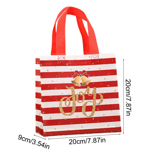 Sacola de presente de Natal com alça – TNT, vermelha, 1 unidade 2