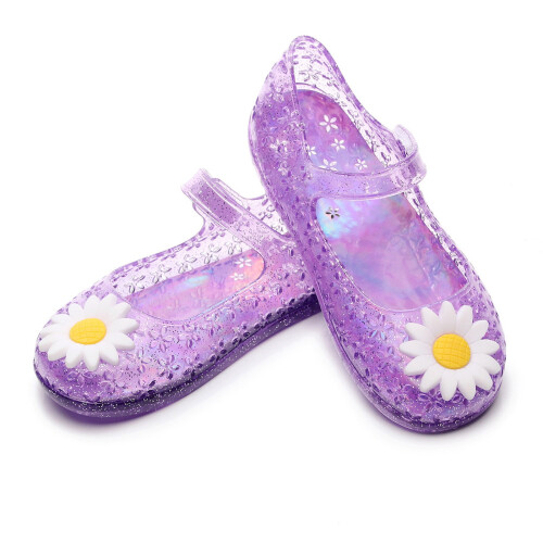 YOUSNH Jelly Shoes για κορίτσια, σανδάλια γενεθλίων, σανδάλια με γκλίτερ για νήπια, 1