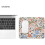 Mouse Pad με λουλούδια – Green Leaf Boho Design, Πλενόμενο ύφασμα, Αντιολισθητική βάση από 2