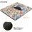 Mouse Pad με λουλούδια – Green Leaf Boho Design, Πλενόμενο ύφασμα, Αντιολισθητική βάση από 4
