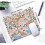 Mouse Pad με λουλούδια – Green Leaf Boho Design, Πλενόμενο ύφασμα, Αντιολισθητική βάση από 5