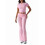 Ensemble pantalon slim uni rose L 2