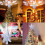 Lighted 3D Hollow Star Tree Topper with Rotating Snowflake Projector, Silver – Compatible with Standard Tree Tops 2