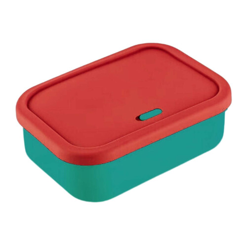 Silicone Lunch Box with Lid – Leakproof, Heat-Resistant, 1
