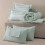 Twin Comforter Set Sage Green Striped Reversible 5-Piece 6