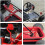 Kit de pedais para kart com cabo de acelerador de 71 polegadas (180 cm) na cor vermelha. 3