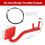 Kit de pedais para kart com cabo de acelerador de 71 polegadas (180 cm) na cor vermelha. 7