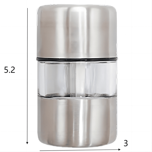 Râșniță de condimente din oțel inoxidabil compactă, 1 buc. 2
