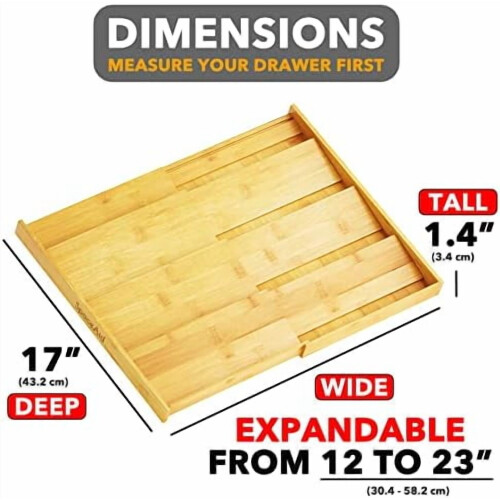 Bamboo 4-Tier Expandable Drawer Spice Rack 1