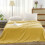 Fuzzy Throw Blanket Yellow 59x39in 5