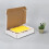 Verzenddozen wit, gegolfd, 11x8x2 inch, set van 25 5