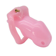 Resin Cage Belt Chastity Device, Pink