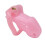 Resin Cage Belt Chastity Device, Pink 1
